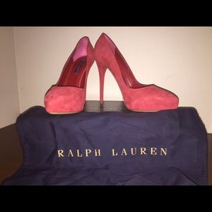 Ralph Lauren Collection Heels Kidsuede